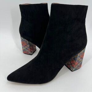 Betsey Johnson Kassie Beaded Heel Dress Booties in Black Size 6 MSRP $100